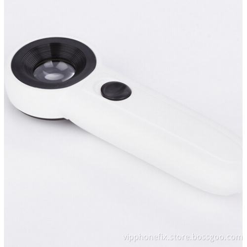 HD 40X Hand-Held Magnifying Glass For Fix Cell Phone Motherboard